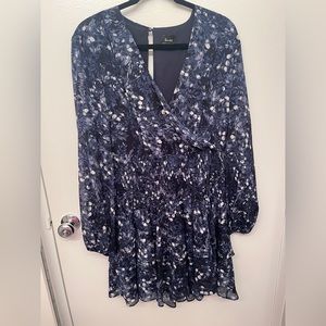 Bardot Dress, Size XL, Blue, Worn Once